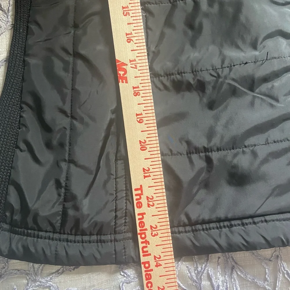 CB Black Moto Jacket Knit Back  Asymmetrical Zip with Pockets Womens Sz M - Picture 5 of 8